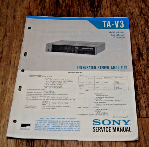 Sony stereo amplifier - ta,