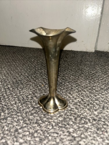 Vintage posy bud vase - vintage, silver