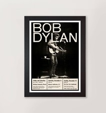 Bob Dylan 1965  Framed Concert Poster Reproduction Print Wall Art