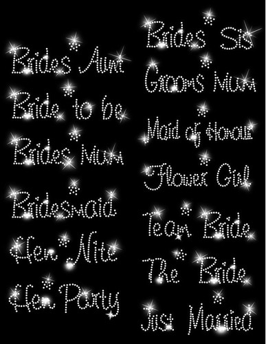 Wedding hen bride rhinestone - wedding,