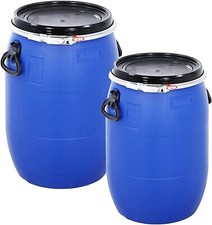 60 Litre Blue Air Tight Food Grade Open Top Drum Keg Barrel With Ring Latch