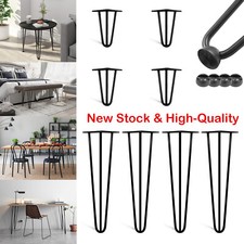 4x Hairpin Legs Hair Pin Legs Set 4''-28'' for DIY Furniture Bench Desk Table