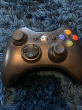 Microsoft Xbox 360 Controller Wireless Black Official, Tested, Working