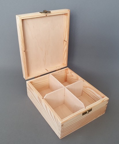 Pine wood box tea bag - pine,