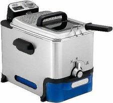 Tefal FR804040 Oleoclean Pro Deep Fryer - Stainless Steel/Blue
