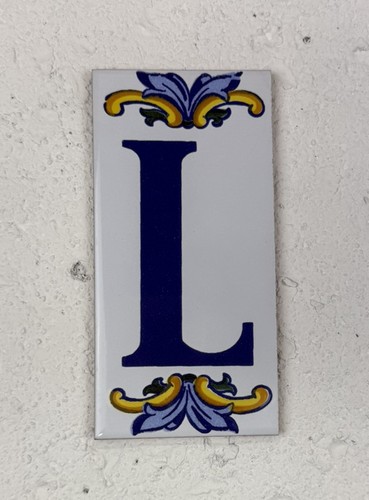 Vintage spanish ceramic - vintage, letter