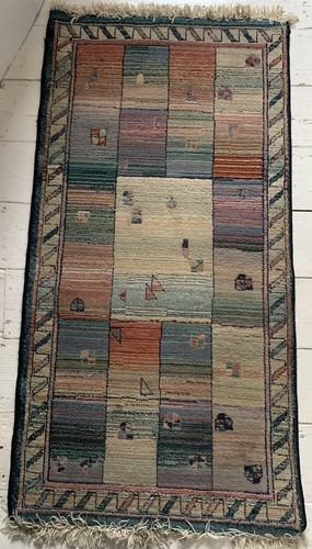 Vtg gabbeh rug oriental - gabbeh,