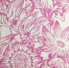 4 meters x MANUEL CANOVAS "Manon" cotton interiors fabric Rose vibrant pink