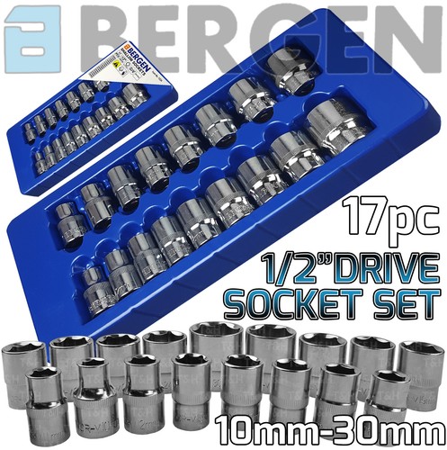 Bergen socket set 17pc - socket, 1/2"