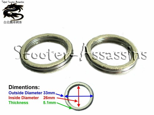Exhaust gasket for yamaha - 2x,