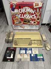 Amiga 500 Console Computer A500+ Commodore Games Working Boxed Cartoon Classics