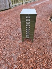 vintage 10 drawer filing