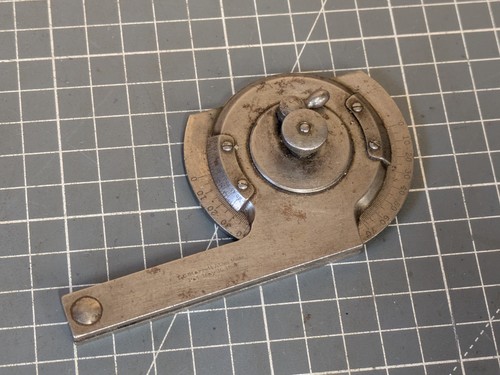 Vintage starrett vernier bevel - starrett,