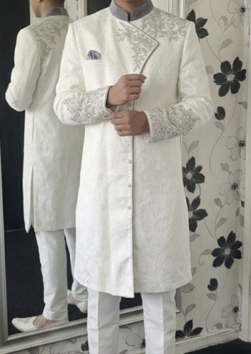 Embroidered men sherwani suit - embroidered,