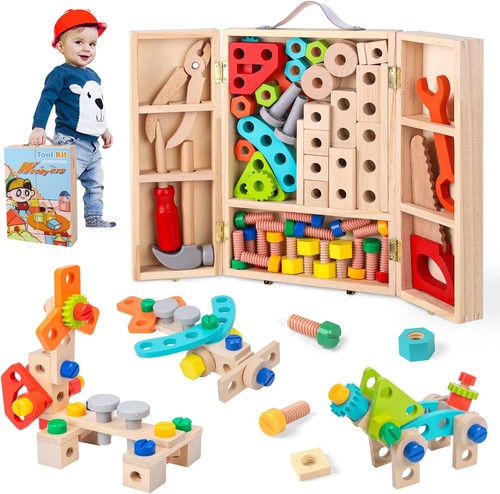 Wooden toys kids tools - tools, set