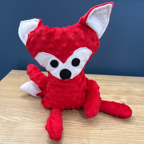 Handmade stuffed animal - stuffed, red