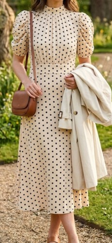 Vera lucy cream polka dot - lucy,