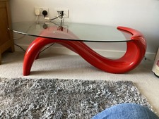 Red Acrylic Base in Reclining