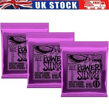 3set Ernie Ball 2220 Power Slinky 11-48 Electric Guitar String Purple Nickel KM1