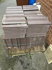 Marley Double Roman Roof Tiles - Smooth Brown - MA10320 Used  150 Pieces