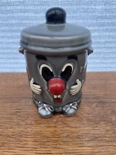 Vintage 1980s Dusty Bin Original 3-2-1 Collectible Ceramic Money Box Grey 13cm 
