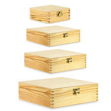 Wooden Treasure Chest Boxes