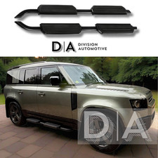 BLACK EDITION SIDE STEPS RUNNING BOARDS FOR LAND ROVER DEFENDER 110 L663 2020+