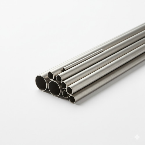 Stainless steel tube mirror - steel,