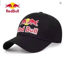 Red Bull Embroidery Adjustable Men's / womens  baseball cap black [UK Seller]