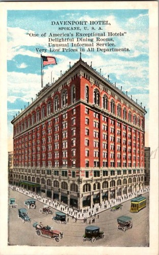 Spokane postcard davenport - wa,
