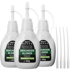 3x 20g Universal Second Glue Liquid Waterproof *extremely Strong*