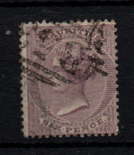 Mauritius 1863 QV 6d dull
