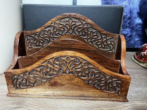 Vintage hand carved solid - carved,