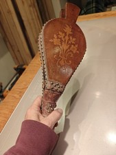 Antique inlaid wood studded