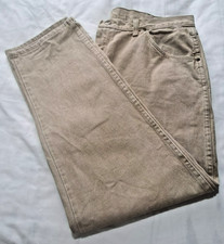 Mantaray jeans size 36S 28" long beige 100% cotton excellent condition