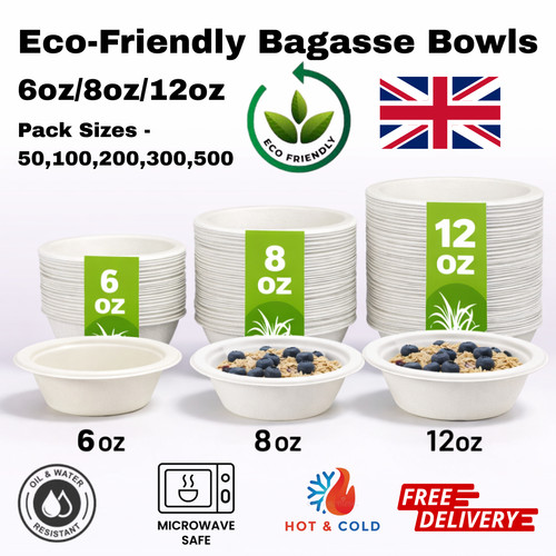 Bagasse bowls disposable party - bowls,