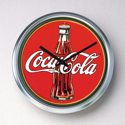Coca cola wall clock - coca, stainless