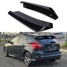 For Ford Focus Mk2 ST 225 Rear Lip Bumper Spoiler Diffuser Wrap Angle Splitter