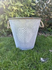 39cm Deep Zinc Round Planter
