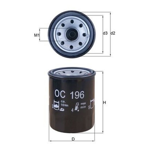 Oil filter for mitsubishi l300 - oil,