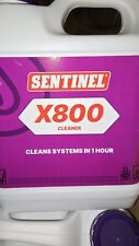4x SENTINEL X800 Central Heating Cleaner Fast Acting For Hot And Cold Systems. 