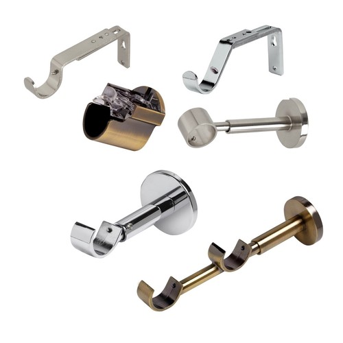 Curtain pole brackets - , fit
