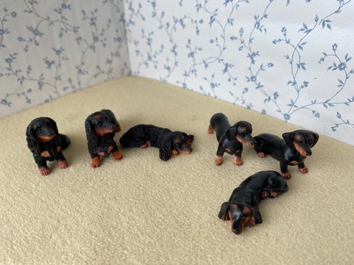 Dolls house dachshund puppy - house,