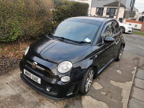 Fiat 500 abarth matte - matte, black