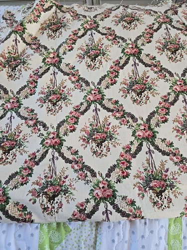 Vintage floral material - floral,