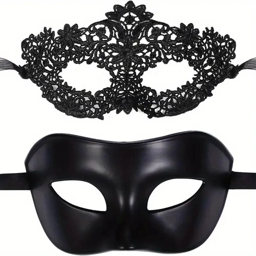 2pcs couples masquerade mask - couples,