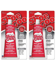 2x Shoe Goo Repair Kit, Leather Rubber Shoes Adhesive Glue 110ml - Clear