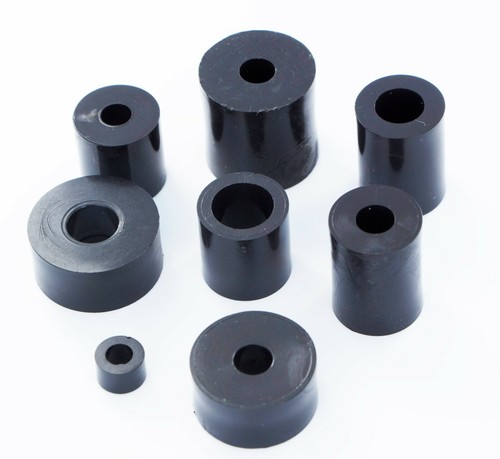 Black nylon plastic - black,