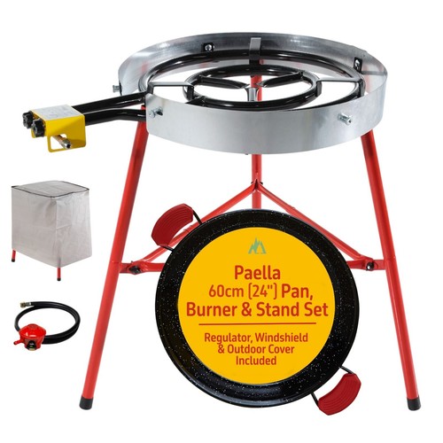 Paella pan set servings - pan, set.