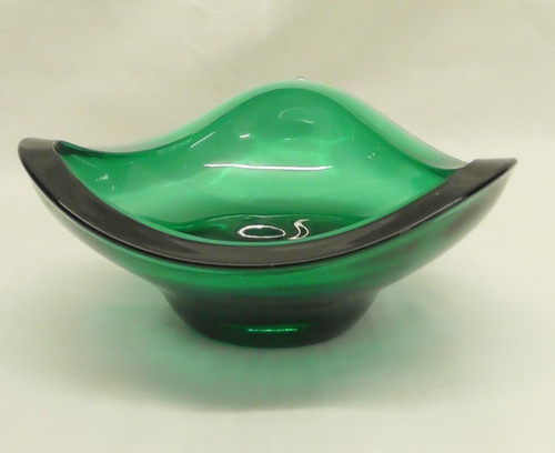 Kosta boda green glass - green, dish